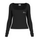 Guess Γυναικεία μακρυμάνικη μπλούζα Fabia Long Sleeve Rib Knit-Top